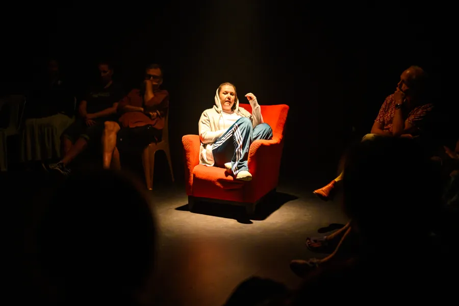 Alyson Evans is a Darwin-based performer, theatre maker and community artist whose practice focuses on cultural development and social change. 