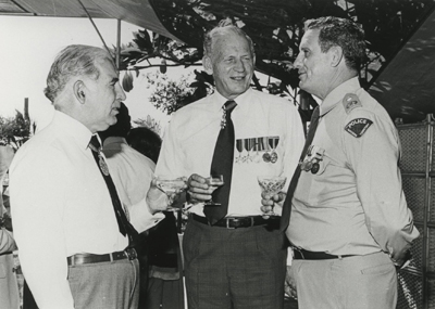 Investiture at Government House, Darwin, 5 May 1980 for Police Commissioner Peter McAulay, who the Police Headquarters would later be named after.